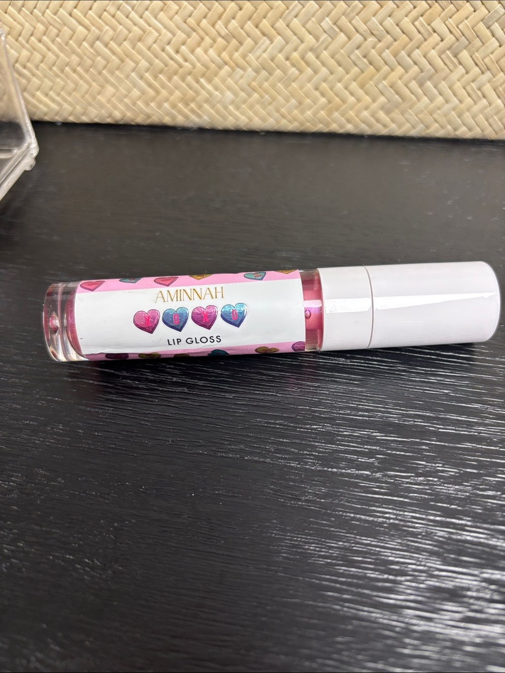 Aminnah Pink Lip Gloss – Sheer Shimmer berry